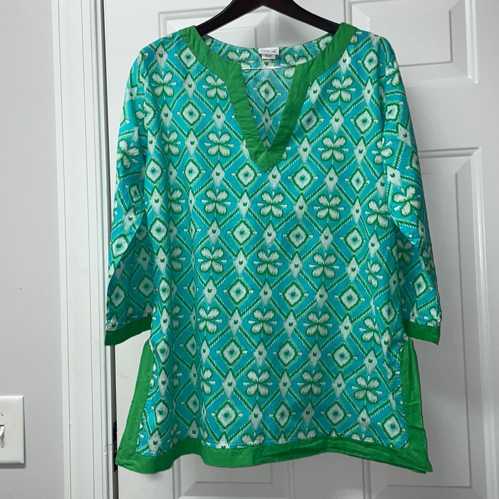 All for Color Tunic Beach cover up, Women’s L.